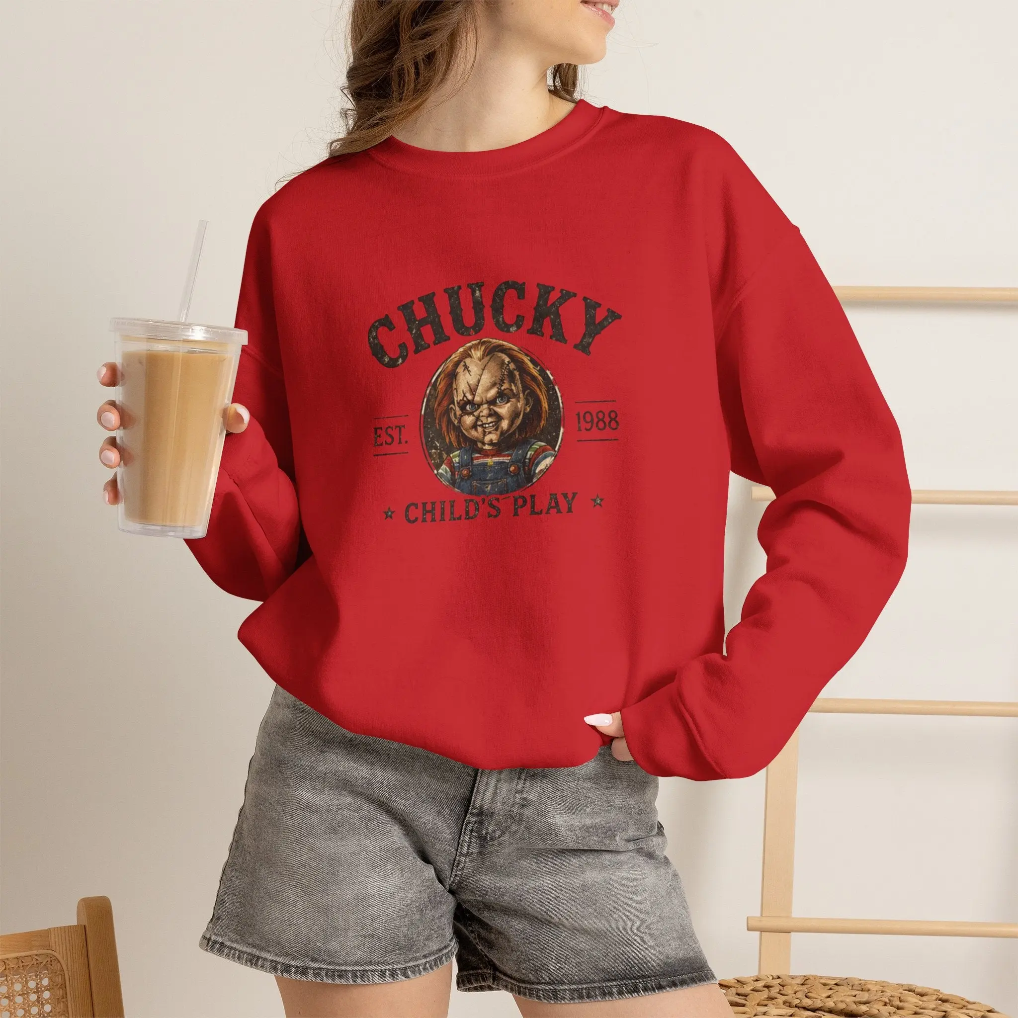 Chucky Child's Play Retro Crewneck Sweatshirt