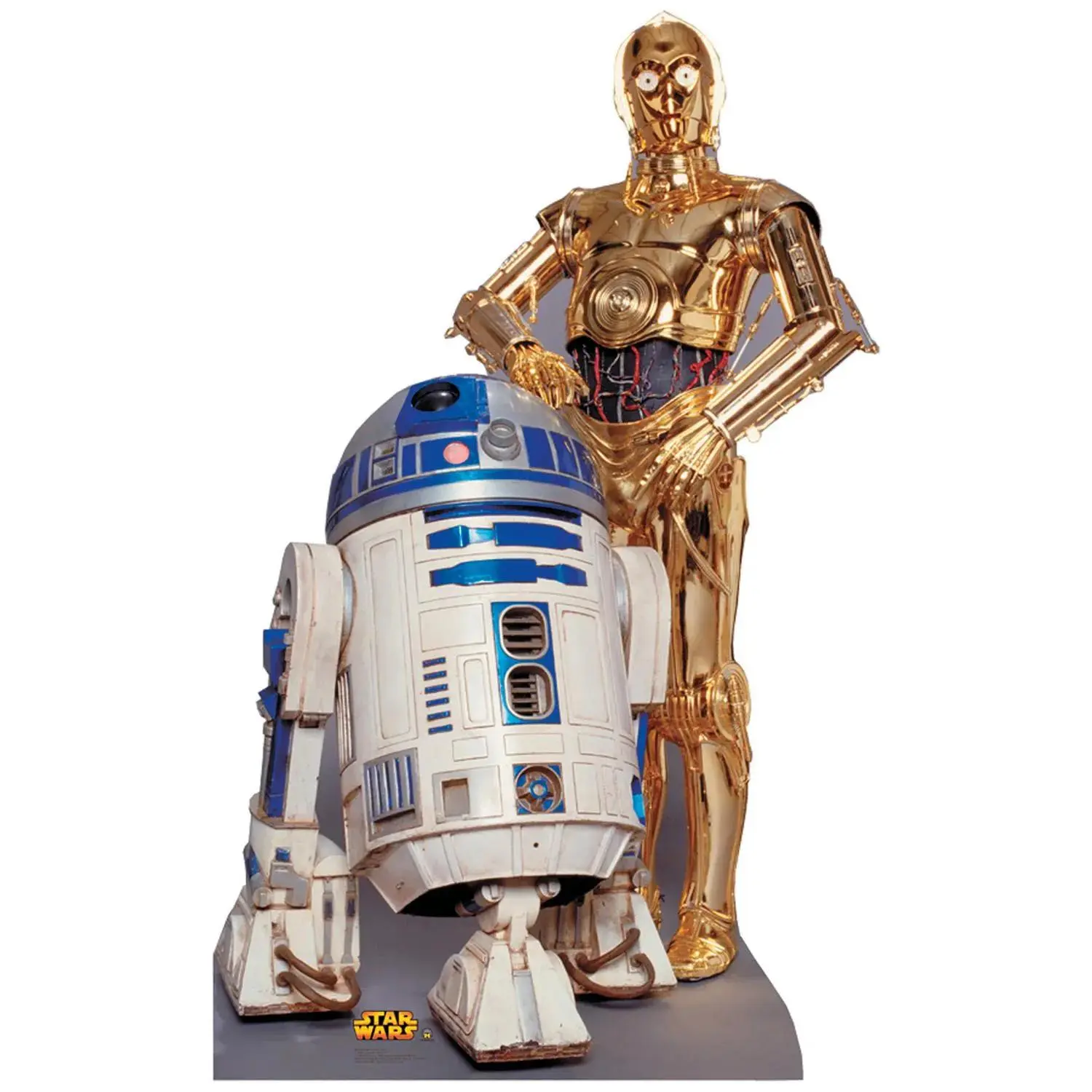6 Ft. Star Wars™ R2-D2 & C-3PO Life-Size Cardboard Cutout Stand-Up