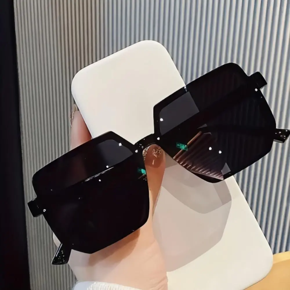 Large Square Frame Sunglasses, Fashionable Sunglasses for Women & Men, Trendy Sunglasses for Outdoor Activities, Party Prop, Styling, Oversized Frame, Stylish Sunglasses
