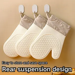 RYCTECH Heat-Resistant Silicone Oven Mitts (2-Pack) | Non-Slip Grip for BBQ, Baking & Cooking | Microwave Safe | Burn Protection Up to 450°F | Premium Kitchen Bakeware Essential, Dealsforyoudays