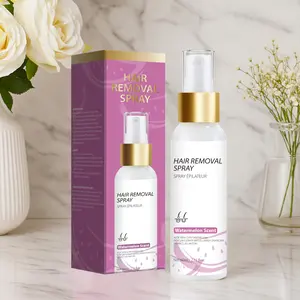 PANSLY Hair Removal Spray Gentle Formula for Sensitive Skin Watermelon Scent Effective Results