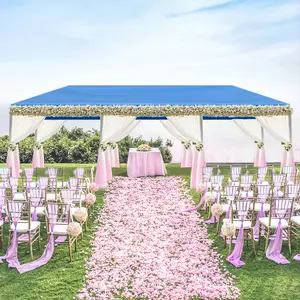 10'x30' Outdoor Party Tent with 8 Removable Sidewalls, Waterproof Canopy Patio Wedding Gazebo, Blue(Using high-quality and premium materials) ,Waterproof and UV resistant,firm,Suitable for events, parties, camping - pavilions