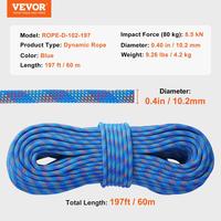 60M(197ft)【Dynamic Climbing Rope】