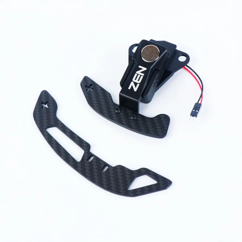 Zen Series™ Red Carbon Fiber Magnetic Paddle Shifters - 2-Paddle Pair, 6061-T6 Aluminum, Stainless Steel, Omron IP67-Rated Switches, for Lexus 3IS/4IS/RC/GS & 2016+ GS Models, Precise Shifts, Solid Build, All Hardware Included, Hex Key