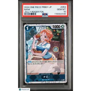 2024 One Piece Japanese Prb01 Nami Jolly Roger Foil PSA 10 #053