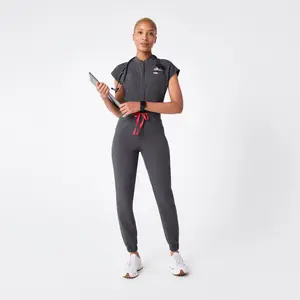 women's Charcoal Rafaela Cargo Jogger - ScrubJumpsuit