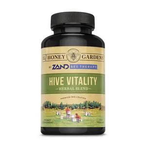 ZAND Hive Vitality Herbal Blend - Bee Pollen & Royal Jelly Supplement with Gotu Kola, Eleuthero, Korean Ginseng, Schizandra, Peppermint, Ginger, Cayenne - Healthcare