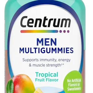 Centrum Men's Multivitamin Gummies, Immune, Energy, Healthy Appearance Support, 100 Count, 50 Day Supply