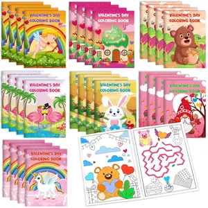 28 Pack Valentines Coloring Books for Kids, Mini Bulk Coloring Books, Perfect Valentines Day Party Favors Goodie Bag Stuffers Fillers, School Classroom Holiday Activity Supplies Gifts for Boys Girls