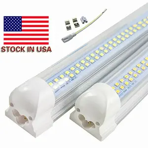 12 Pack, 100w 8ft Led Shop Light, Super Bright 15000lm 6000k Flat Shape 8' Led Shop Lights, Linkable 8 Foot Led Shop Lights for Garage Warehouse, Supermarket, Basement, Barn, Storage Area