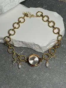 My Pearl Charm Choker 16"