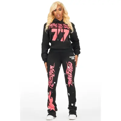 Stacked Sweatpants Black Girl TikTok Shop
