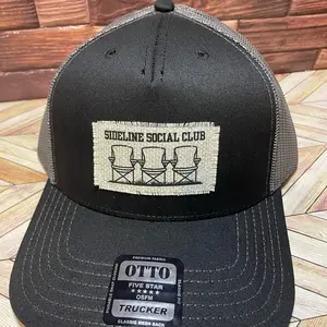 Foootball Themed Raggy Patch Snap Back Hat Unisex