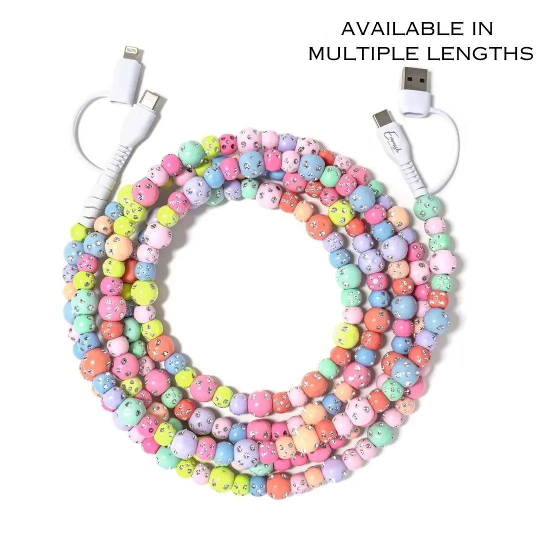 Beaded Phone Charger Italian Ice
