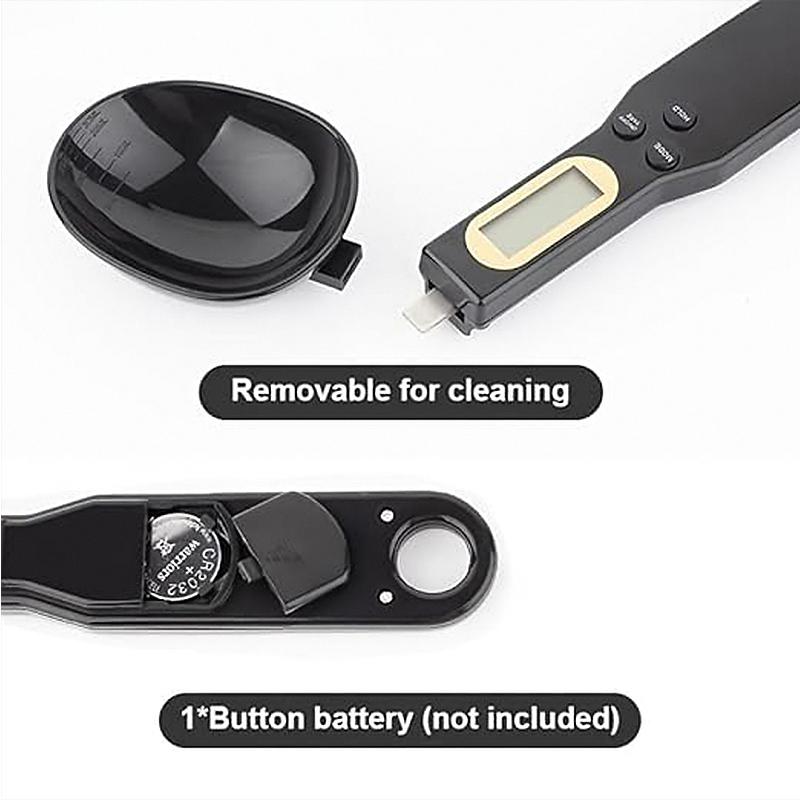 【FaddishDeal】500g / 0.1g electronic measuring spoon scale, household small kitchen weighing spoon, measuring handheld, measuring utensils Cover, food scale