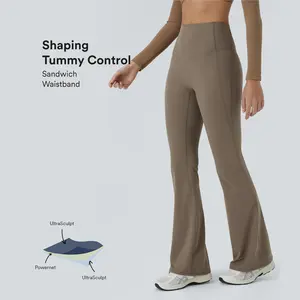 Halara UltraSculpt High Waisted Tummy Control Shaping Yoga Flare Leggings