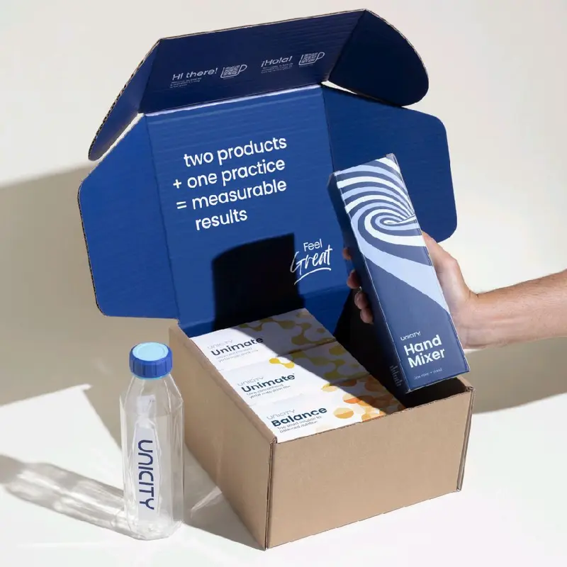 Unicity Feel Great System - The Feel Great pack combines 2 Unimate and 1 Balance, two of the most powerful products at Unicity