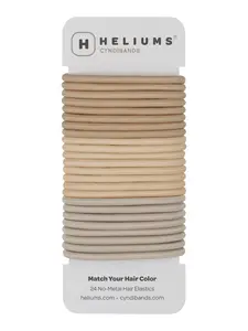 4mm Hair Ties in 3 Colors - 1.75 Inch Elastics - 24 Count