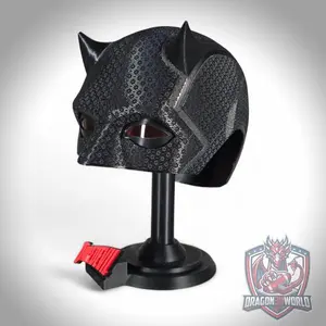 Daredevil Born Again Season 2 Inspired Black Cowl, Wearable Cosplay Mask, 3D Printed Replica