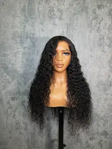 Nia 26 Inch 13x4 HD Lace Deep Wave Texture Pre-Styled Pre-Plucked Side Part Seamless Look Wig