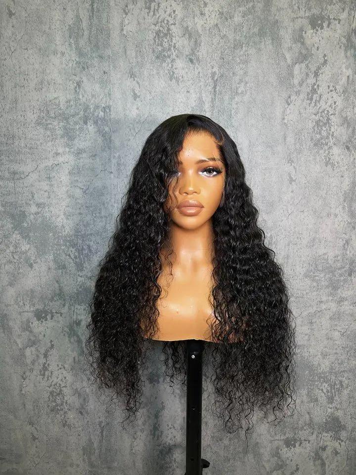 Nia 26 Inch 13x4 HD Lace Deep Wave Texture Pre-Styled Pre-Plucked Side Part Seamless Look Wig