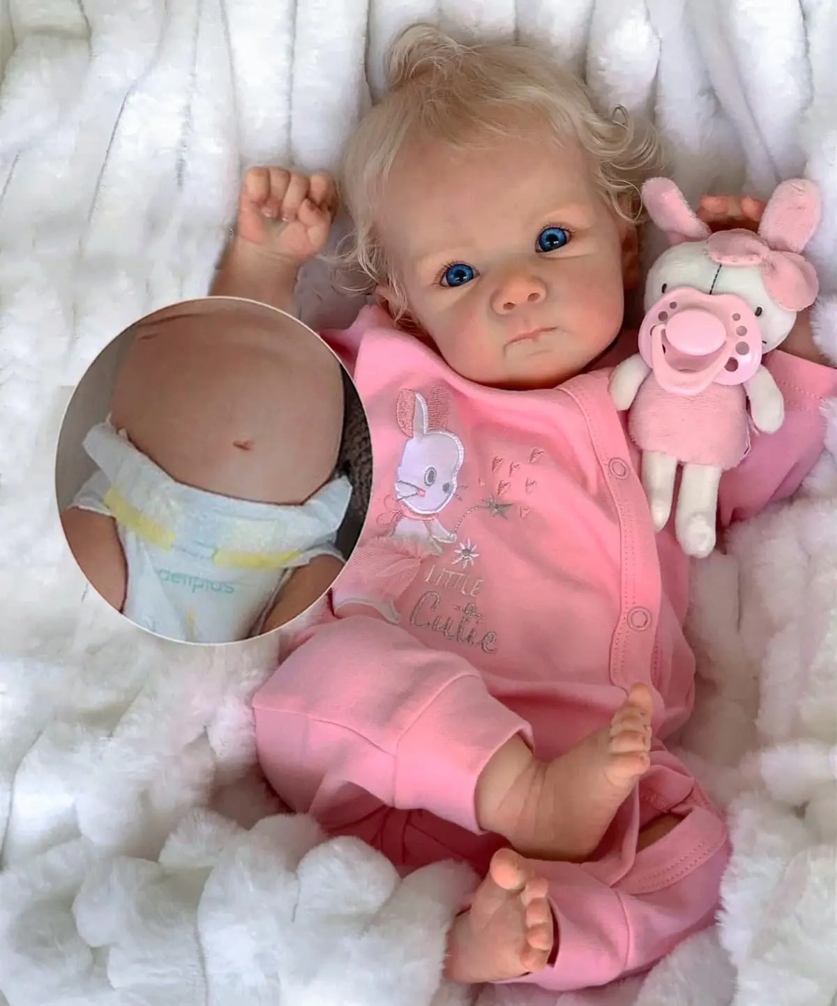 Bettie Lifelike Reborn Baby Dolls Girl Full Body Vinyl 18 Inch Realistic Newborn Baby Dolls Girl, Real Life Baby Dolls with Rooted Hair Real Baby Reborn Gift with Accessories for 3+ Years Old Kids christmas year birthday present collector sale