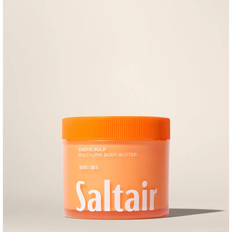 Saltair Exotic Pulp Body Butter – Deep Moisture Cream with Ceramides, Coconut & Sea Buckthorn Oils – 24-Hour Hydration – 10 fl oz