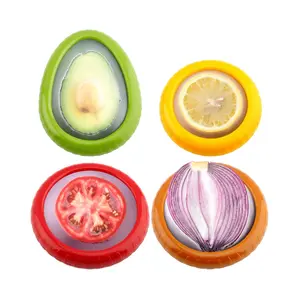 4 PCS Avocado Saver & Tomato Storage Containers – Reusable Fridge Keepers