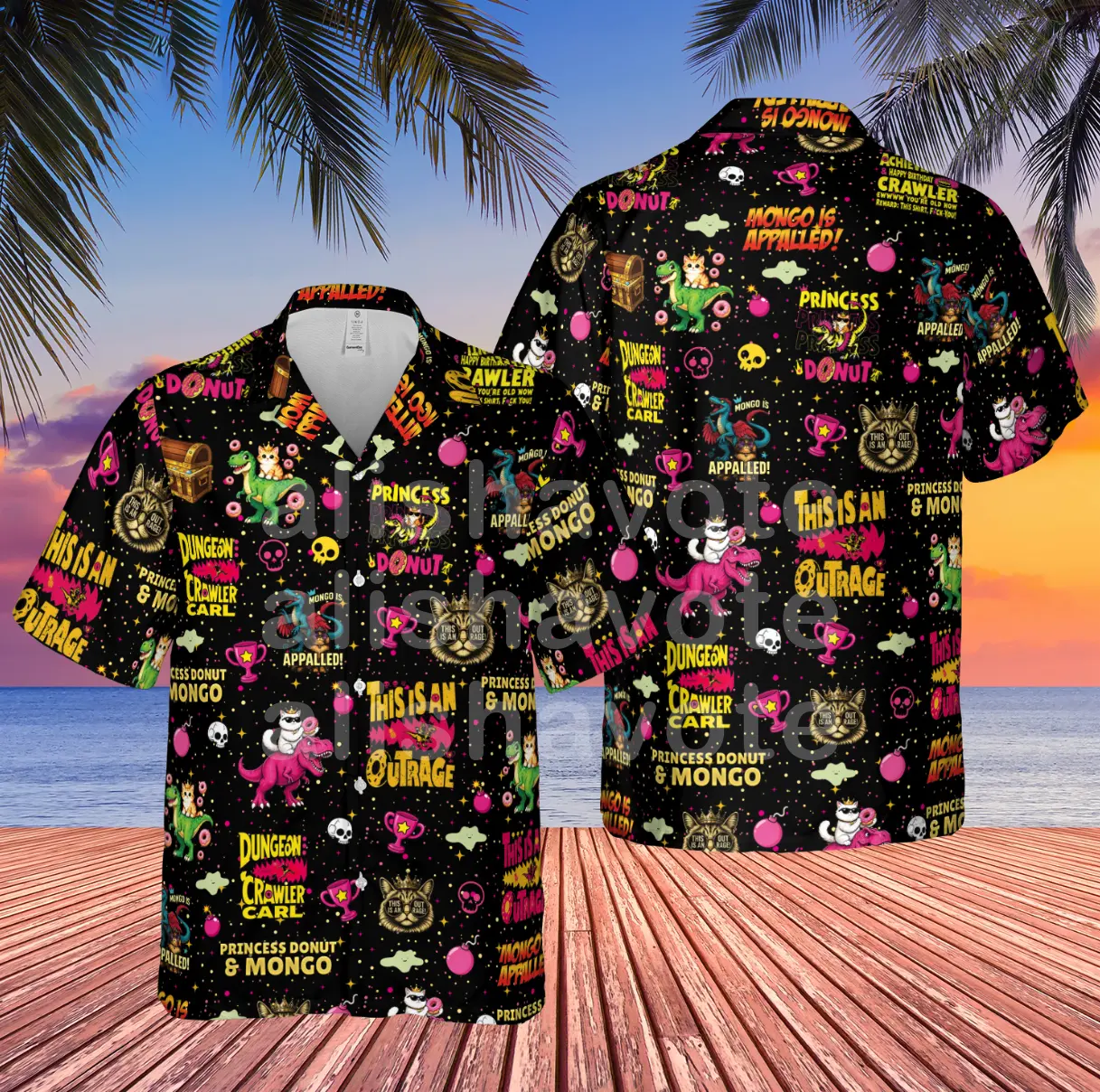 Princess d0nut Hawaiian Shirt, Dunge0n Cr4wler Fan Gifts