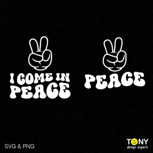 2 Bundle I Come in Peace Shirt, Peace Shirt, Funny Couples Matching Gift, Trendy Retro Groovy Shirt