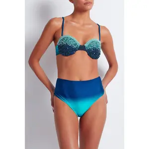 OMBRE HIGH WAIST BIKINI BOTTOM