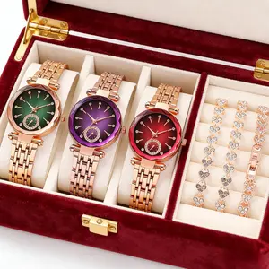 Luxury Women's Diamond Dial Quartz Watch Elegant Fashion Accessory Ideal Holiday & Birthday Gift for Her (Box Not Included)