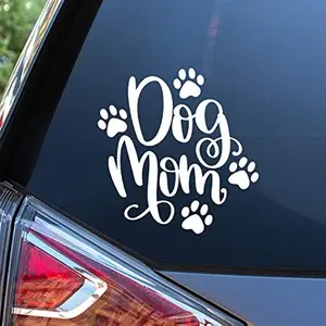 Express Your Love for Dogs, Cute Dog Mom Pe Vinyl Car Sticker, Suitable for Cars, Trucks, Motorcycles, Suvs, Pet Lovers Gift Idea