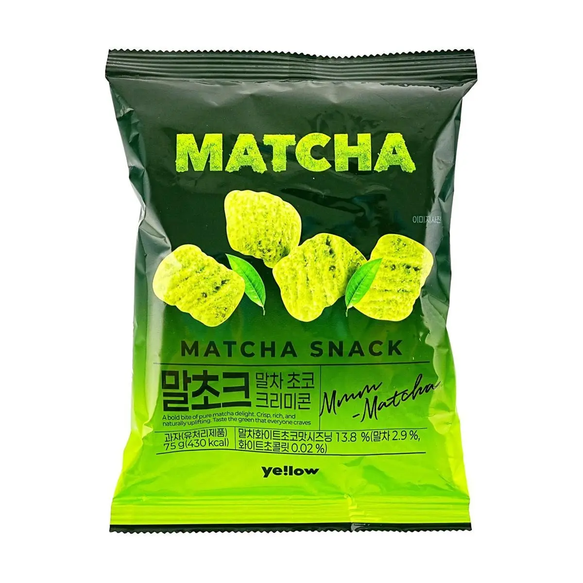 MATCHA 310 Korean Matcha White Chocolate Corn Crisps 75g - Popular Korean Convenience Store Snack