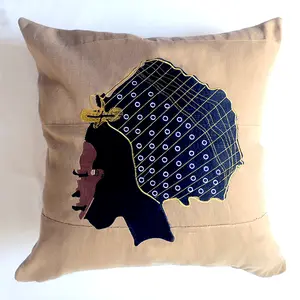 Embroidered Cameo 18x18 Pillow Cover