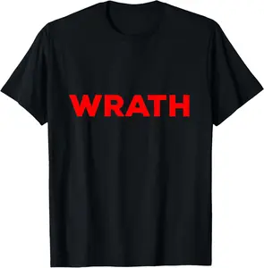 Cotton Graphic Tees Streetwear Wrath funny T-Shirt