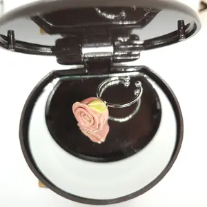 Colorful Handcrafted Ceramic Floral Rings by HyLap