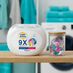 9X Concentrated 6in1 Laundry Detergent Pods - Long Lasting Floral & Fruity Fragrance