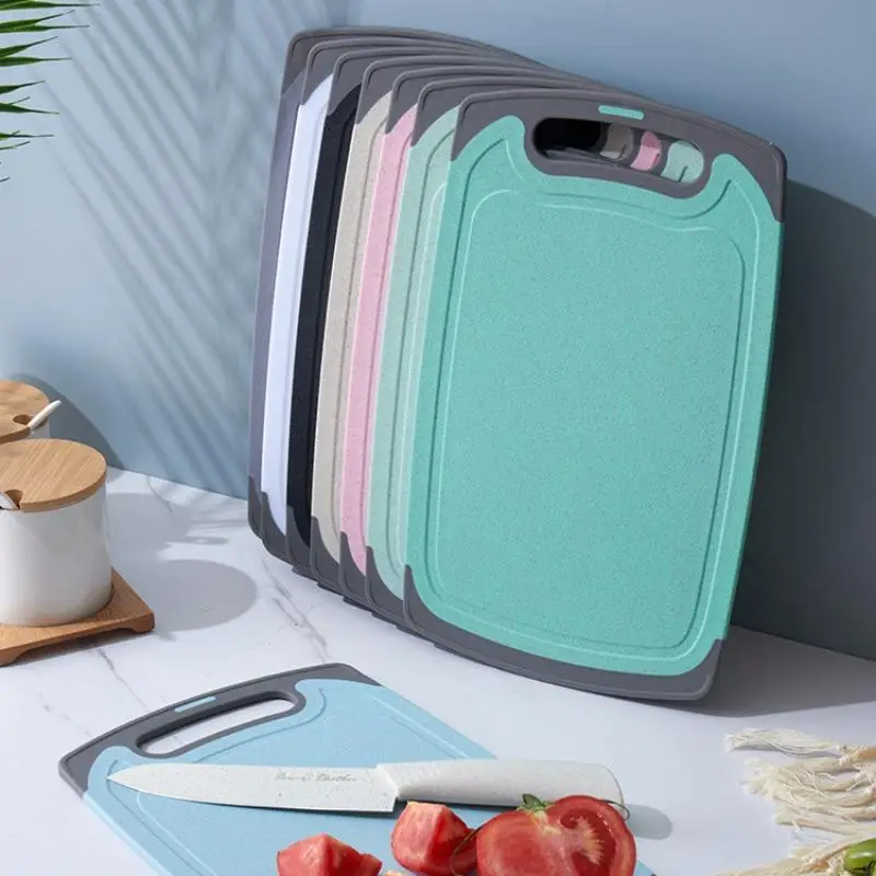 Kitchen Cutting Board, Non Slip Chopping Board with Hanging Hole, Household Kitchen Accessories