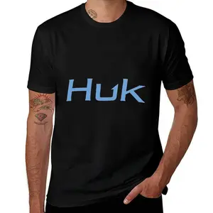 Huk Mens T Shirts Cotton Short Sleeve T-Shirt Crew Neck Tees Casual Shirt