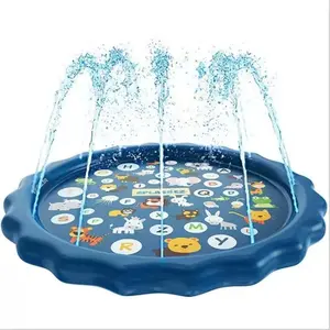 Letter Pattern Water Mat Pool Sprinkler Toy, Ultra Large PVC Children Spray Pool, Paddling Pool, 2 Sizes, Summer Cooling Toy, Outdoor Lawn Game