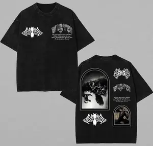 [Spider Wear] Darcsport Symbiote Oversized Gym Washed Tee,Gym tshirt Gothic Warrior Print with Vintage Fade, Brotherhood Statement Piece for Mental Reps – Heavyweight Gym Top, Gift for Gymer, Summer Wear – For Weargraphic tees vacation outfits