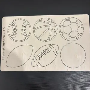 2.5” SPORTS Collection - Wooden Die Cut