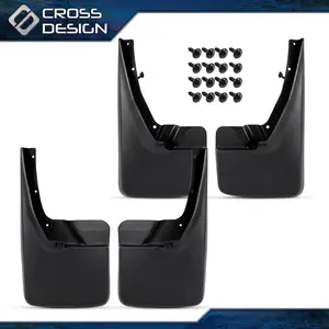 CROSSDESIGN Splash Guards Mud Flaps Fit For 09-18 Dodge Ram 1500 2500 3500 Front & Rear
