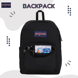 JanSport SuperBreak One – Lightweight Laptop Backpack with Sleeve, Durable Bookbag with Main Compartment & Organizer Pocket – 25L Premium for School, Office, Daily Use & Travel – Black