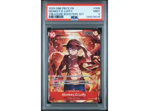 2024 One Piece Treasure Booster Monkey D. Luffy #ST10-006 PSA 9