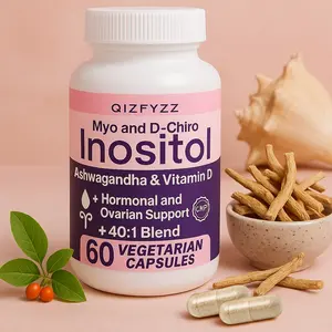 A specially designed formula for women combining Myo-Inositol and D-Chiro Inositol in a scientifically backed 40:1 ratio, enriched with vitamin D3 and Ashwagandha (Indian ginseng), helps promote hormonal balance and supports ovarian function.