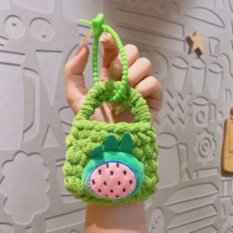 Watermelon Crochet Mini Bag - Handmade Kawaii Purse, Cute Fruit Coin Pouch, Summer Gift for Her