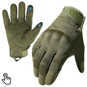 Winter Tactical Camouflage Gloves - Breathable, Touchscreen Full-Finger Protection for Cycling & Motorcycle Riding, Multifunctional Outdoor Gear