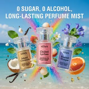 sttes 3-Pack Essential Oil Oral Spray Gift Set - Premium Breath Freshener Variety Bundle, Mouth Perfume Fragrance Scent Aroma, Travel Size Oral Care Hygiene, 0 Sugar